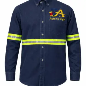 Camisola de mezclilla 8 oz con cinta reflejante
