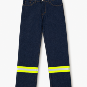 Pantalón Industrial de Mezclilla con cinta reflejante 14 oz